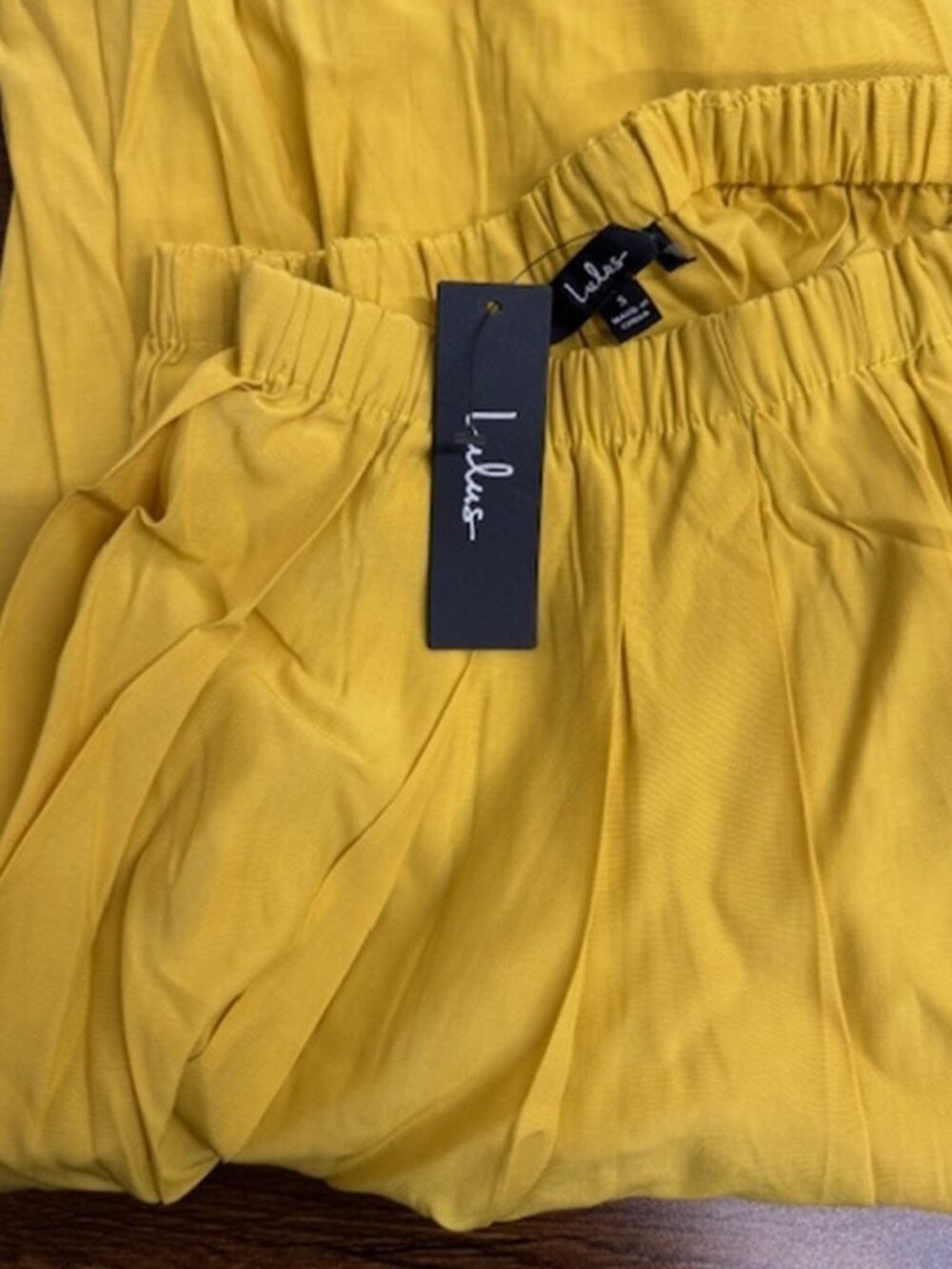 Lulus If You Pleats Yellow Pleated Maxi Skirt NWT - Picture 10 of 12
